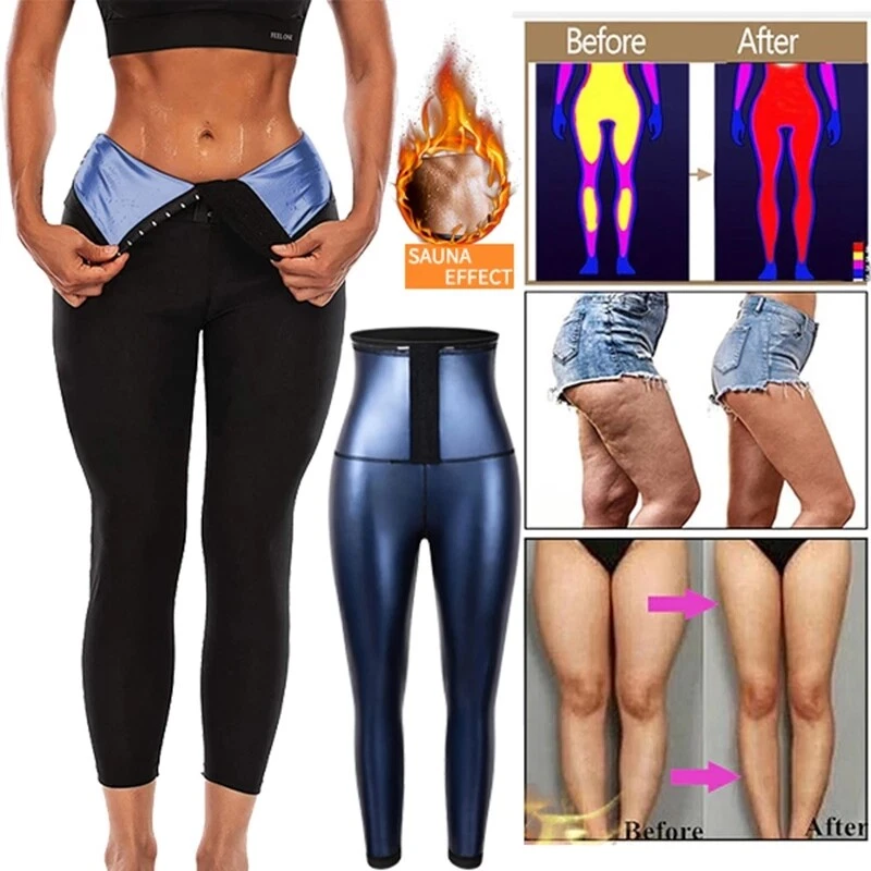 Women Thermo Neoprene Sweat Sauna Shaper Pants Weight Loss Trainer Leggings  Slim