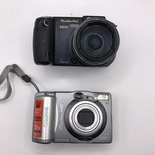 Canon PowerShot Pro1 Black + PowerShot A40 Silver Digital Camera Bundle - Tested
