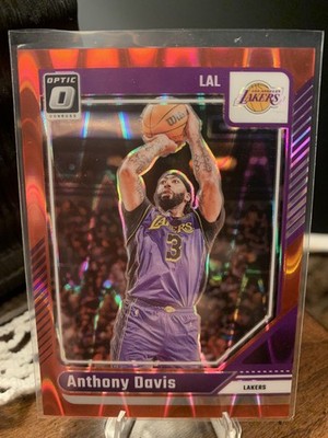 2024-25 Panini Donruss Optic - Anthony Davis #207 Red Seismic Prizm 55/149