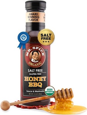 Organic ey BBQ Sauce, Salt BBQ Sauce (5mg/serving),