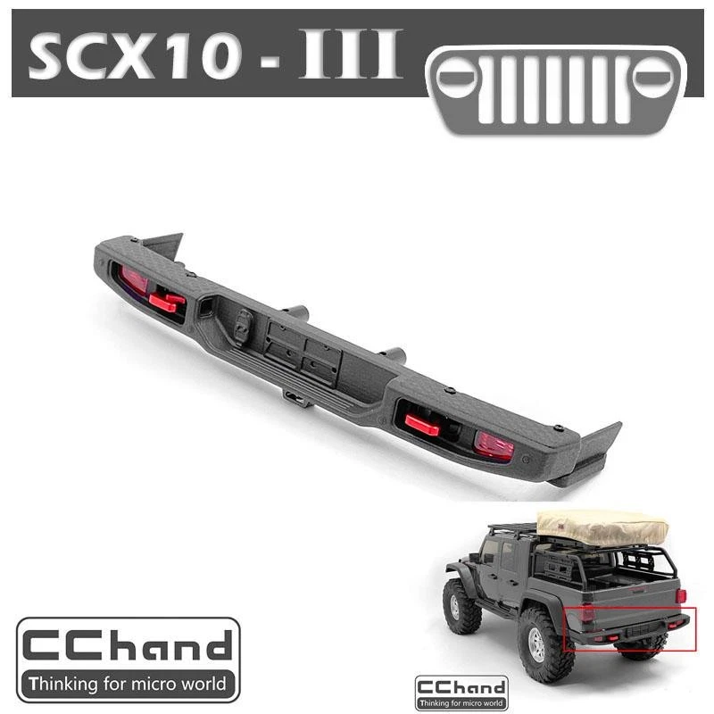 Original Rear Bumper Spare for SCX10 III JL 1:10 Scale RC Crawler Car Model Part - Image 2 of 4
