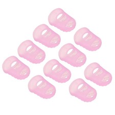 Finger tip protection non-slip fingertips 20 pieces 28mm pink