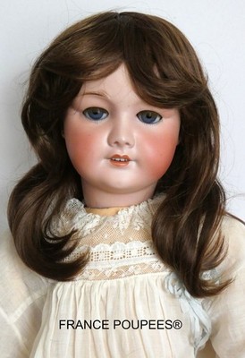 Antike Porzellan Puppenperücke Kopf 37/39cm (15'') - WIG for Antique doll