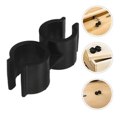 25 Pcs Dustpan Pole Fixing Clamp Double Handle Pipe Plastic Clips