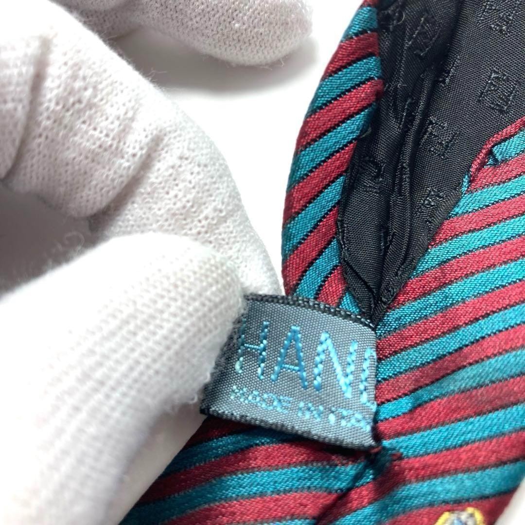 FENDI Blue Stripe Silk Tie Men's Accessories Used thumbnail 4