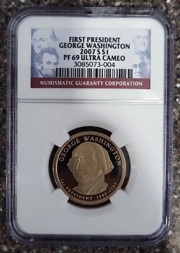 2007 S -George Washington $1 Presidential  - PF69 Ultra Cameo  NGC