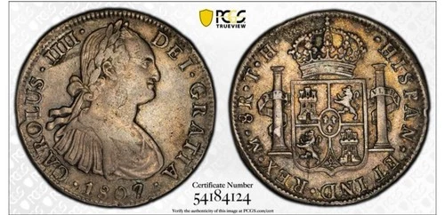 1807 Mexico 8 Reales — photo from the most recent tracked eBay sale
