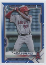 2021 Bowman Chrome Prospects Blue Refractor 86/150 Trent Deveaux #BCP-94 0b67