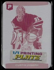 2025 Leaf Metal Pristine  #BA-CJ2 Curtis Joseph Printing Plates Magenta 1/1