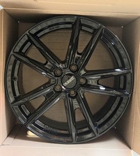 1 Stück Alufelge Dezent KF black 7.5x18 5x108 Et50 Schwarz Neu