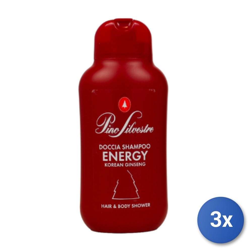 3X Pino Silvestre Shower 250 Ml. Energy Ginseng