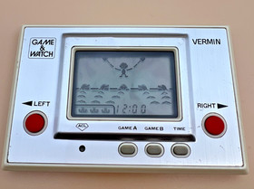 Vintage 1980 Nintendo Game & Watch Vermin MT-03 Silver Series Grade B Japan