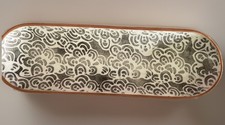Crate And Barrel Oval Terra Cotta Clay Glazed...
