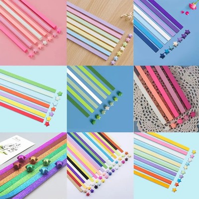 540 Blatt Origami Papier Sterne Bastelmaterial Papierkunst Dekoration