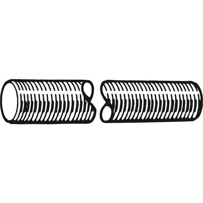 GRAINGER APPROVED M20200.060.1000 FlTdRd,BkOx,Stl,M6-1mm,1m,1PK 38DK54 ...