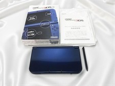 EXC New Nintendo 3DS XL LL Metallic Blue Console Tested w/Box