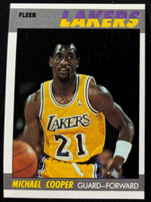 MICHAEL COOPER 1987-88 FLEER LOS ANGELES LAKERS