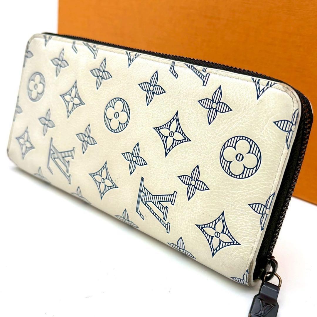 Rare Item Louis Vuitton Shadow Zippy Wallet Vertical White image 3