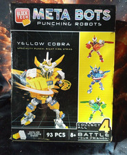 Block Tech Meta Bots Battle Punching Robots YELLOW COBRA New In Box