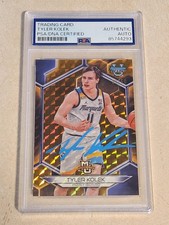 2023-24 BOWMAN BEST TYLER KOLEK RC SIGNED CARD GOLD GEOMETRIC /50 PSA DNA KNICKS