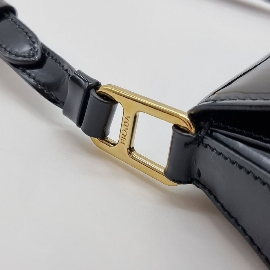 Prada Brushed Leather Shoulder Bag PRB021073 127649226 thumbnail 8