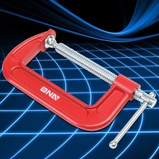 4 in. Heavy Duty Cast Iron Machined Steel Screw Metal Woodwork G-Clamp C Clamp