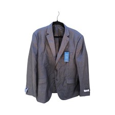 Kenneth Cole Men's Suit Jacket Flex Coat Techni-Cole Modern Fit 44 Reg Dark Grey