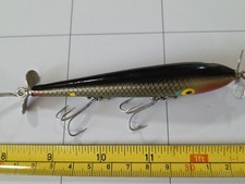 VINTAGE SMITHWICK DEVILS HORSE FISHING LURE BLK SHINER