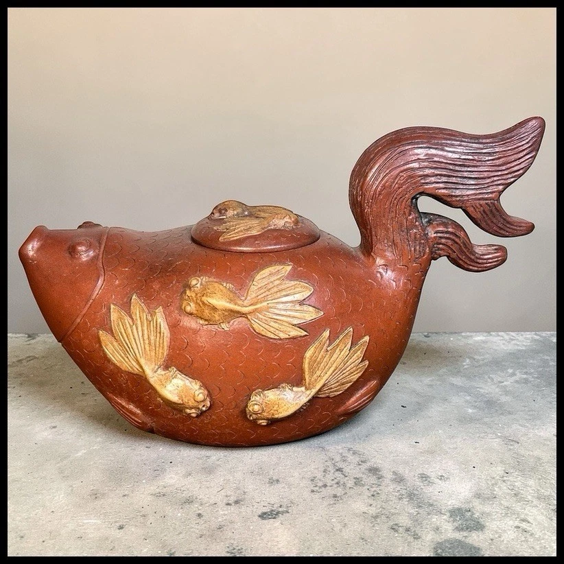鱼茶壶，收藏中国茶壶、茶具套装1900-现在| eBay