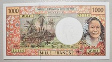 French Pacific Territories 1000 Francs 1996-2012 Unc