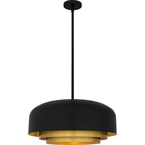Quoizel FRK2822 Frankie 4 Light 22"W Pendant - Black - Picture 4 of 8