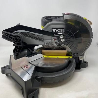 Ryobi ONE+ 18V 7-1/4 in Compound Miter Saw P553 Tool Only Green/Gray