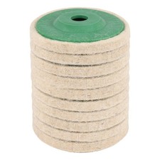 10Pcs 100Mm 4 Inch Wool Buffing Round Polishing Wheels Pads Polisher Wheels2727