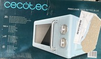 Cecotec Proclean 3010 Retro Blue Mechanische 20L Mikrowelle 700W Blau Neu