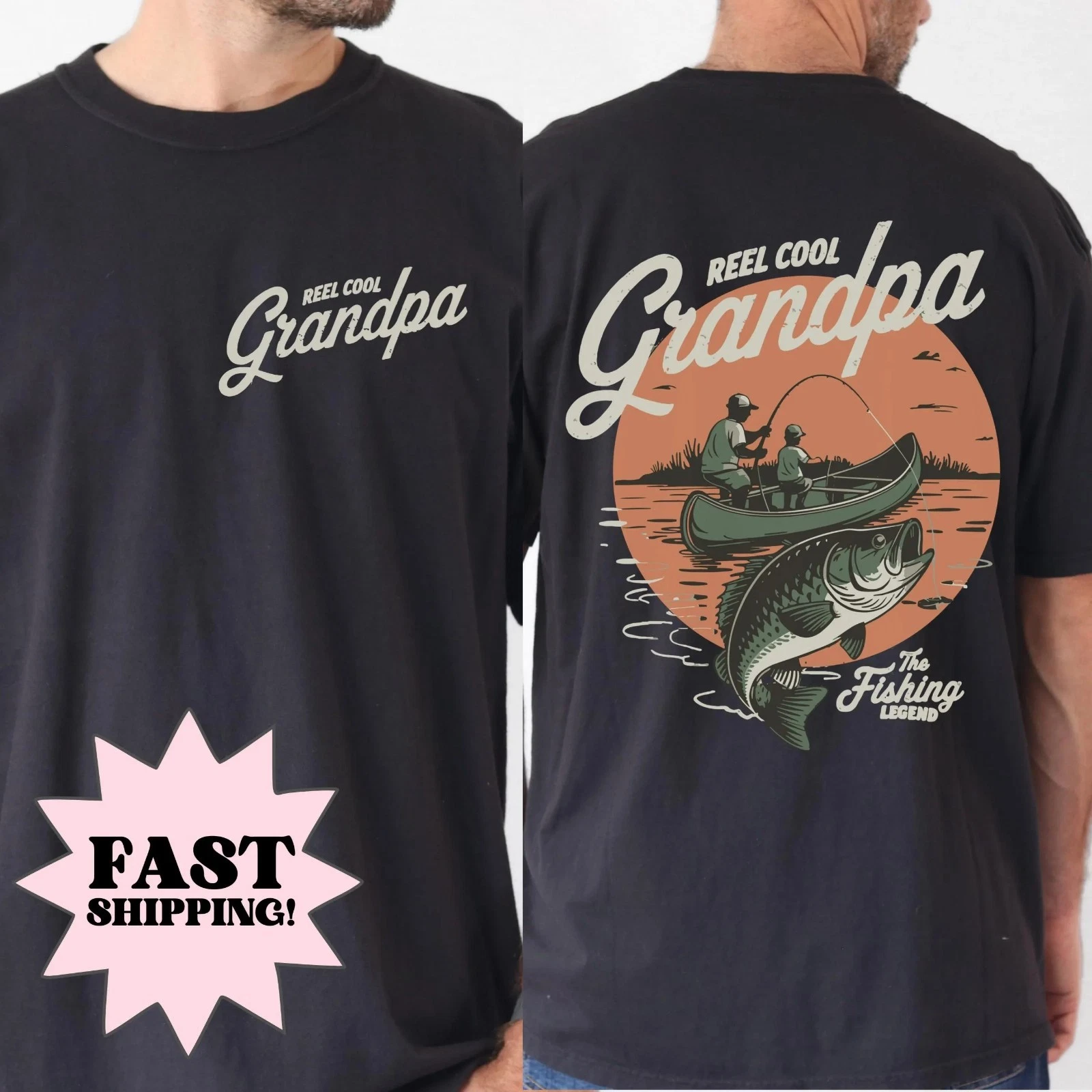 Fathers Day Shirt, Grandpa Shirt, Dad Tshirt, Fishing Shirt, Fisherman Shirt