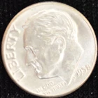 1958 BU Roosevelt Dime 90% SILVER!