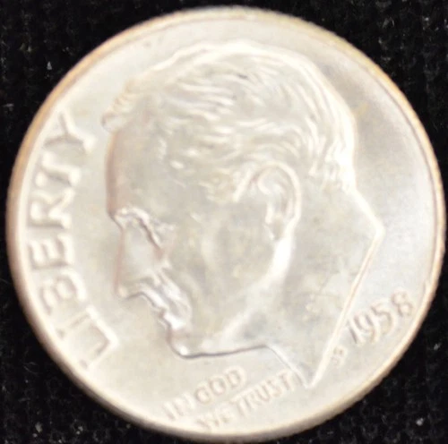 1958-P Roosevelt Dime — photo from another recent sale