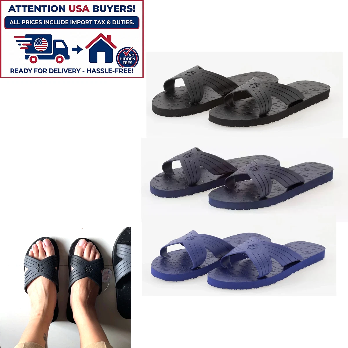 Nanyang Changdao Birdie Model Flipflop Sandals Natural Rubber Shoes