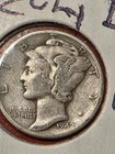 "BUY IT NOW"  1942-P Mercury SILVER Dime VERY GOOD COND (VG)  Nice SILVER  coin!
