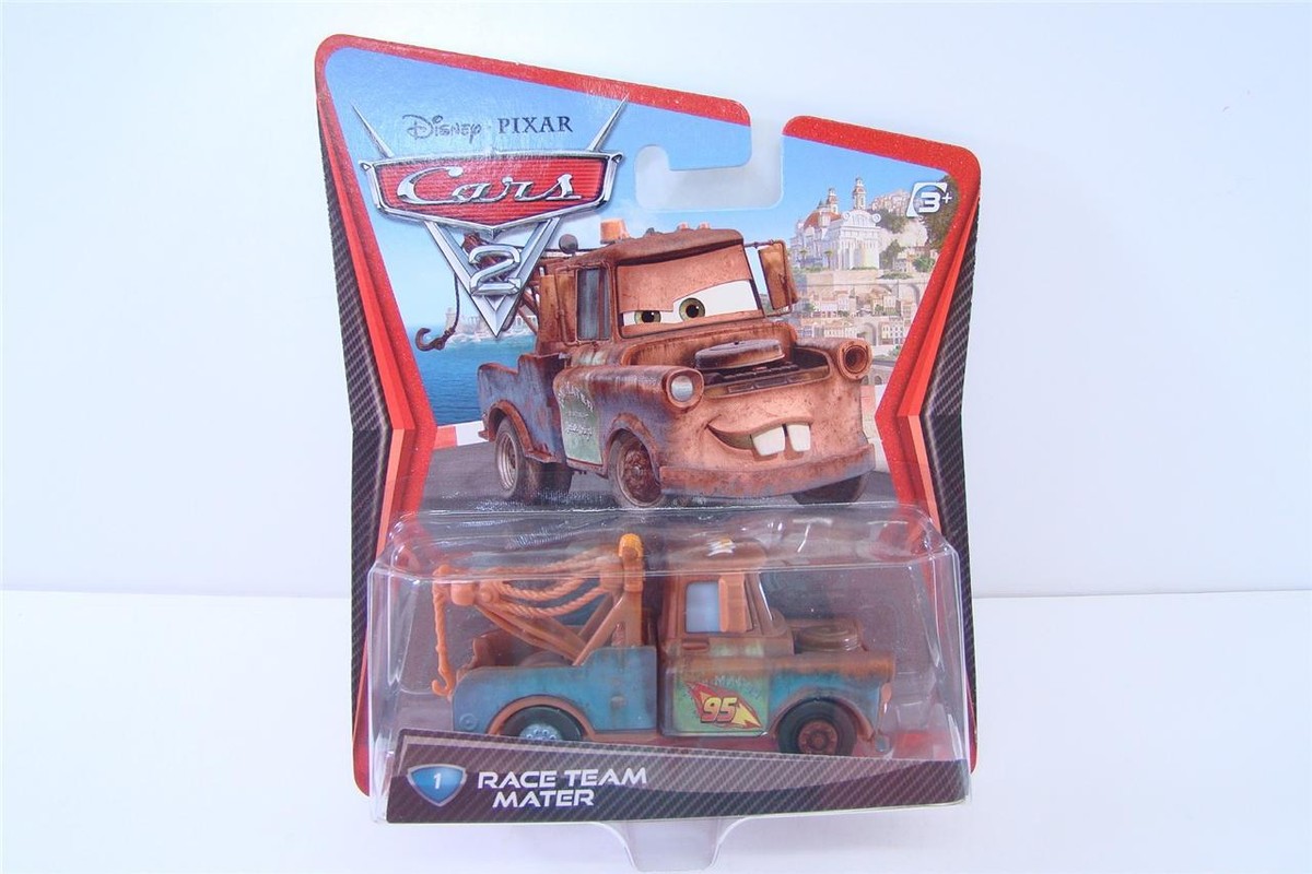 DISNEY PIXAR CARS 2 RACE TEAM MATER NUMBER 1 MATTEL DIE CAST 95 | eBay