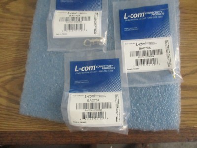 Lof von L-COM Modell: Bac70a BNC Schott Buchsen. Stk. 3. Neu aus Altem