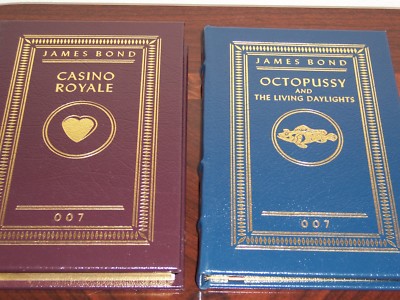 Easton Press JAMES BOND 007 Ian Fleming Casino Royale Octopussy