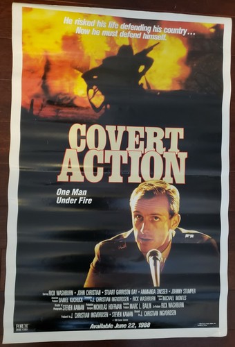 MOVIE POSTER~Covert Action 1988 Rick Washburn J. Christian Ingvordsen Original~