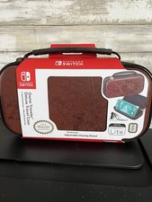 Nintendo Switch Game Traveler Deluxe travel case NIB Tan Leather- Zelda Design