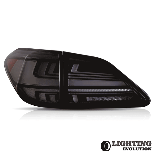 Smoked LED Tail Lights For 2009-2014 Lexus RX 350 RX450 H W/Sequential Indicator - Picture 2 of 19