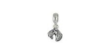 Kerry Blue Terrier Jewelry Sterling Silver Handmade Kerry Blue Terrier Charm Sli
