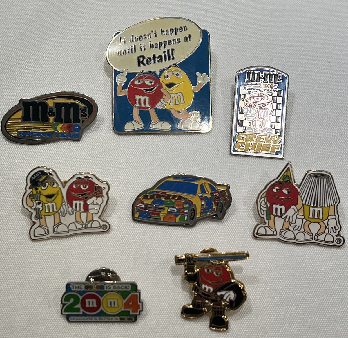 M&M's Chocolate Pin Lot M & M collectible pins lapel pin | eBay