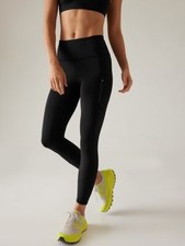 Athleta S Small Rainier Tight In Plush SuperSonic Black NEW  487745