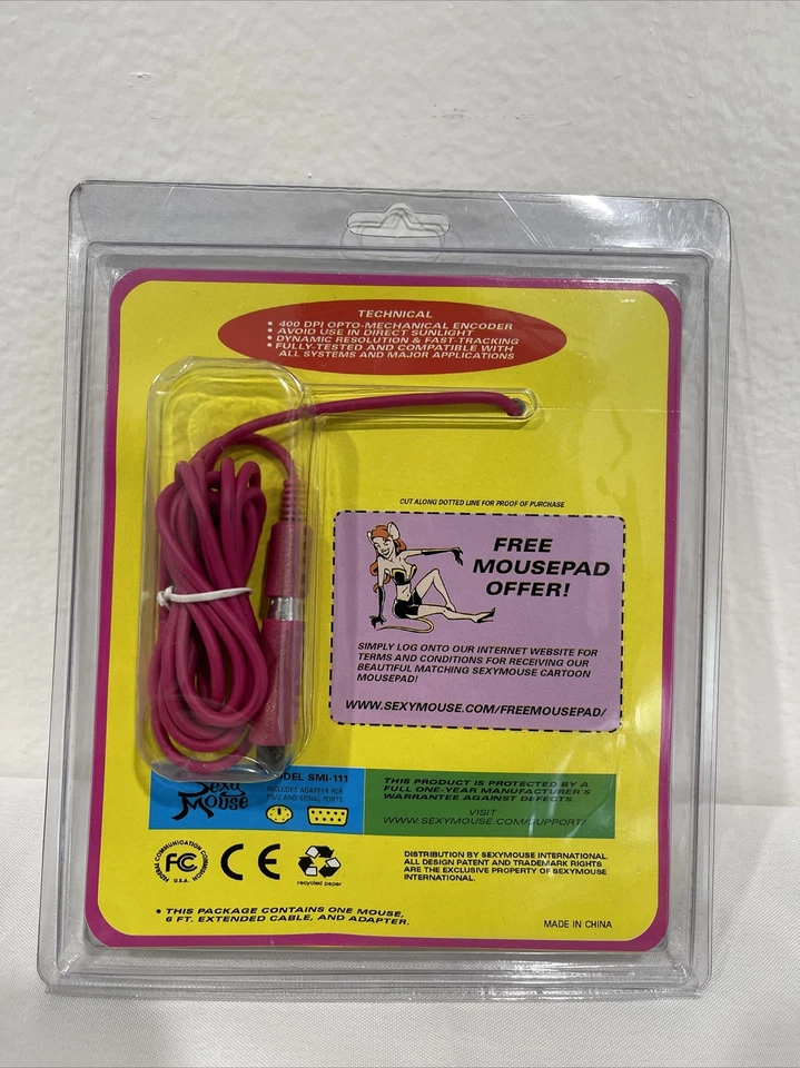 Vintage The Original Sexy Mouse Desktop Entertainer Computer Mouse. NEW! - Image 2 of 2