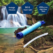 wasserfilter outdoor Camping Trekking Notfallausrüstung prepper 1 Stück 4-stufig